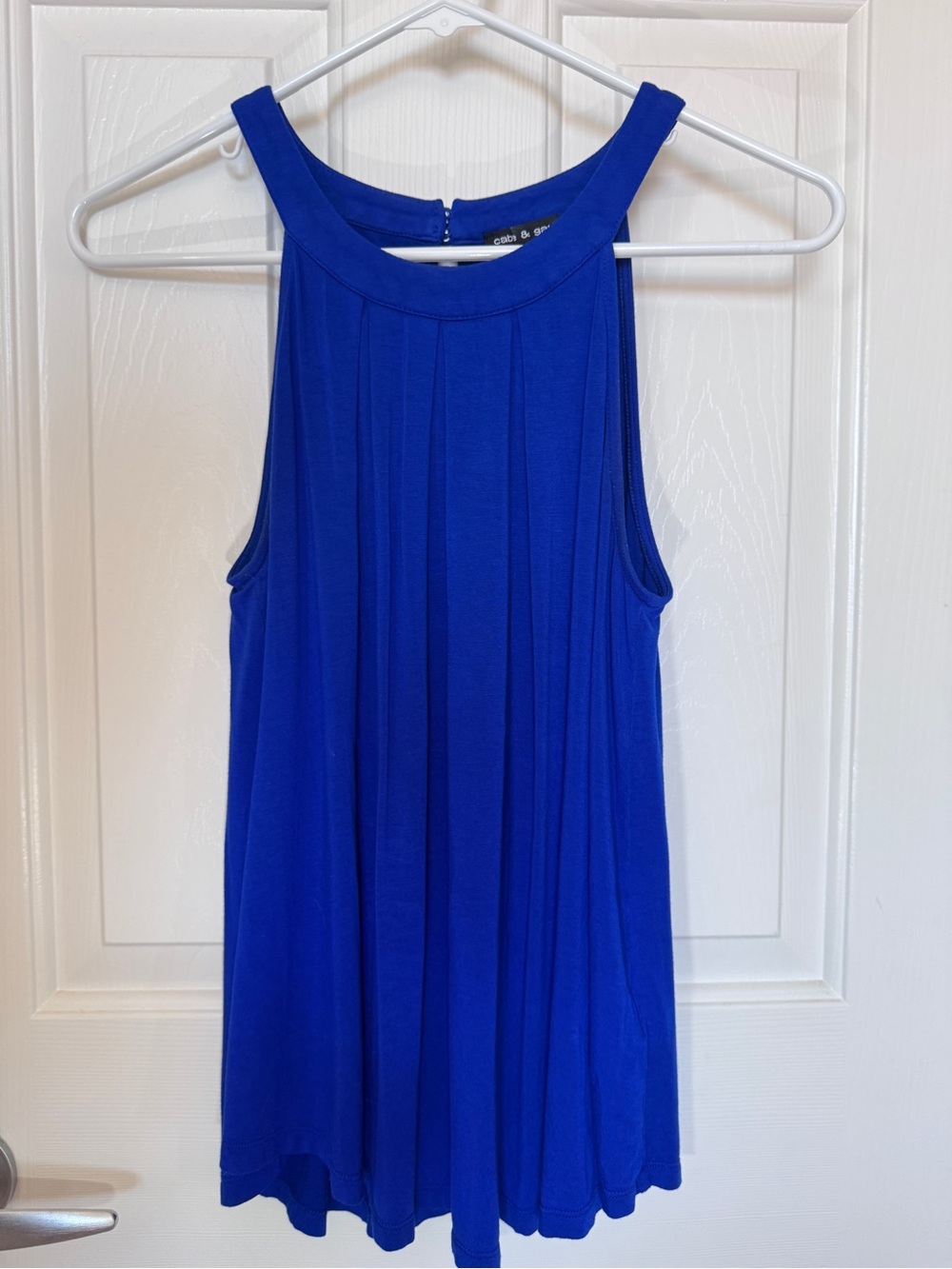 Cable & Gauge Cobalt Pleated High-Neck Tank